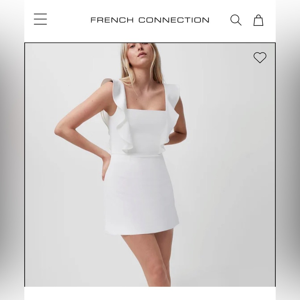 French Connection Women's Ruffle Strap Mini Dress